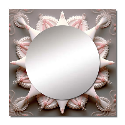 Lanterman - Lotus Square Mirror Wall Decor For Bedroom