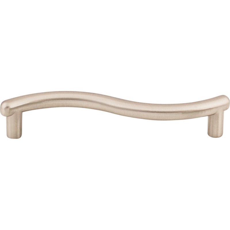 Spiral Bar Pull, 3 3/4" Center to Center, Brushed Satin Nickel