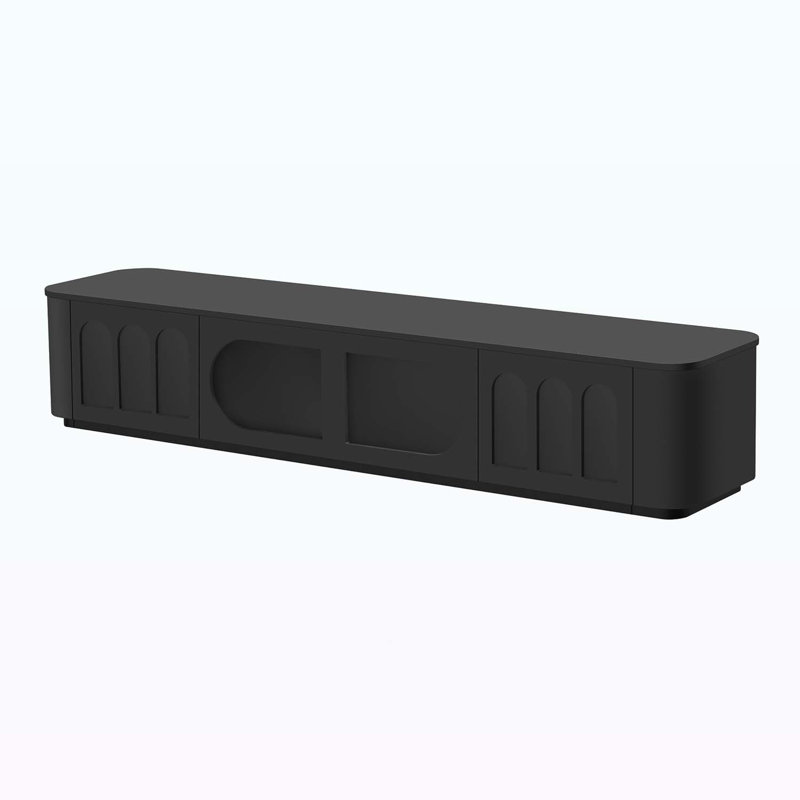 70.9'' Modern Console Table, Black