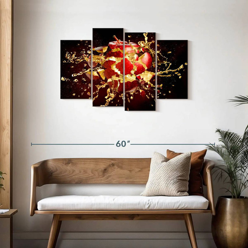 Yarlin Exploding Apple, 27"H x 43"W