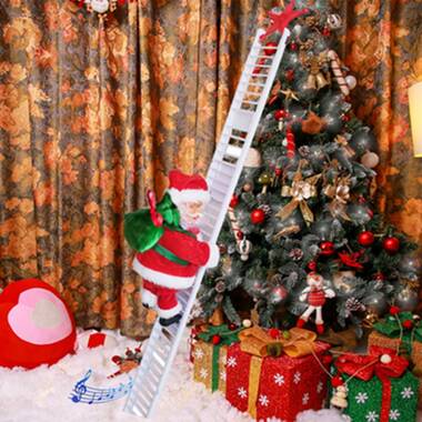 Christmas Disposable Tableware Xmas Tree Santa Claus Climb Ladder