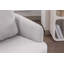 Fauteuil d'appoint pivotant en tissu de lin-1215251677