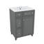 Meuble-lavabo de 24 pouces avec lavabo en céramique-13059513