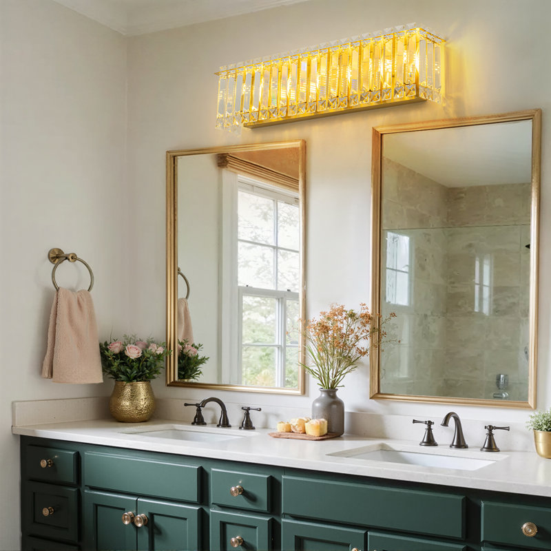 6-light Dimmable Vanity Light, Brass