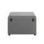 Mekeda 58cm Wide Rectangle Solid Colour Ottoman with Storage