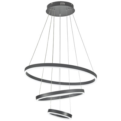 2 - Light Black LED Pendant