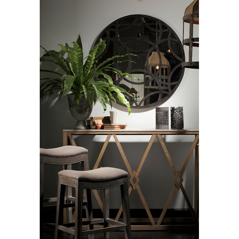 Vivian 24" Bar Stool, Burnished Oak