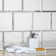 Frosted Reflections 8 in. x 8 in. Matte Glass Mirror Beveled Large Format Square Decorative Kitchen & Bathroom Wall Tile