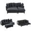 Canapé modulaire en L de 83 po avec canapé L 83 po avec amplement d'espace de rangement, repose-pieds mobile et six coussins décoratifs-2136176025