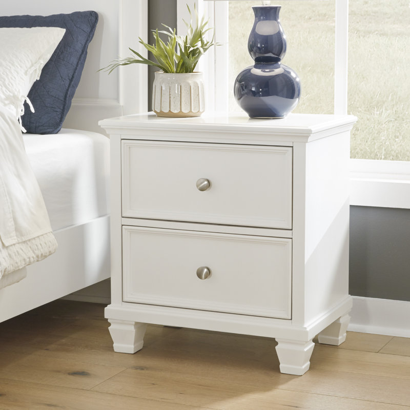 Table de chevet 2 tiroirs Oude