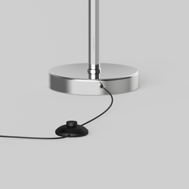 Pivot Modern Floor Lamp, Chrome