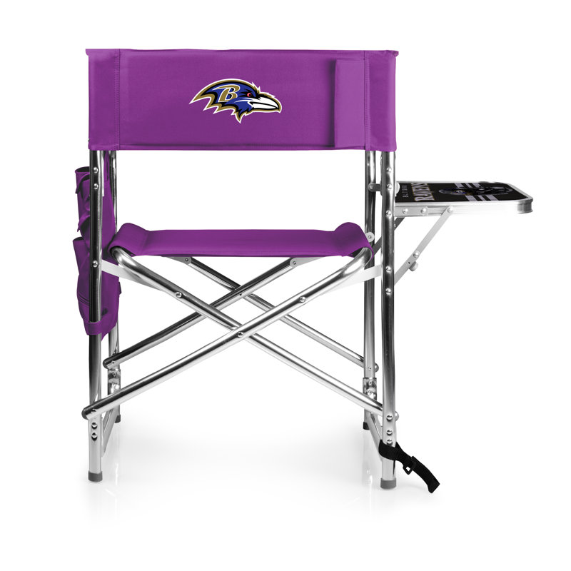 Folding Director Chair, Purple, Baltimore Ravens