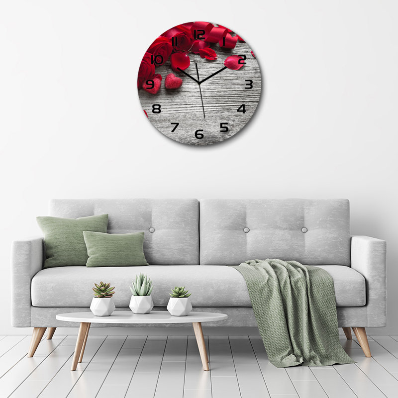 Johnisha Glass Wall Clock