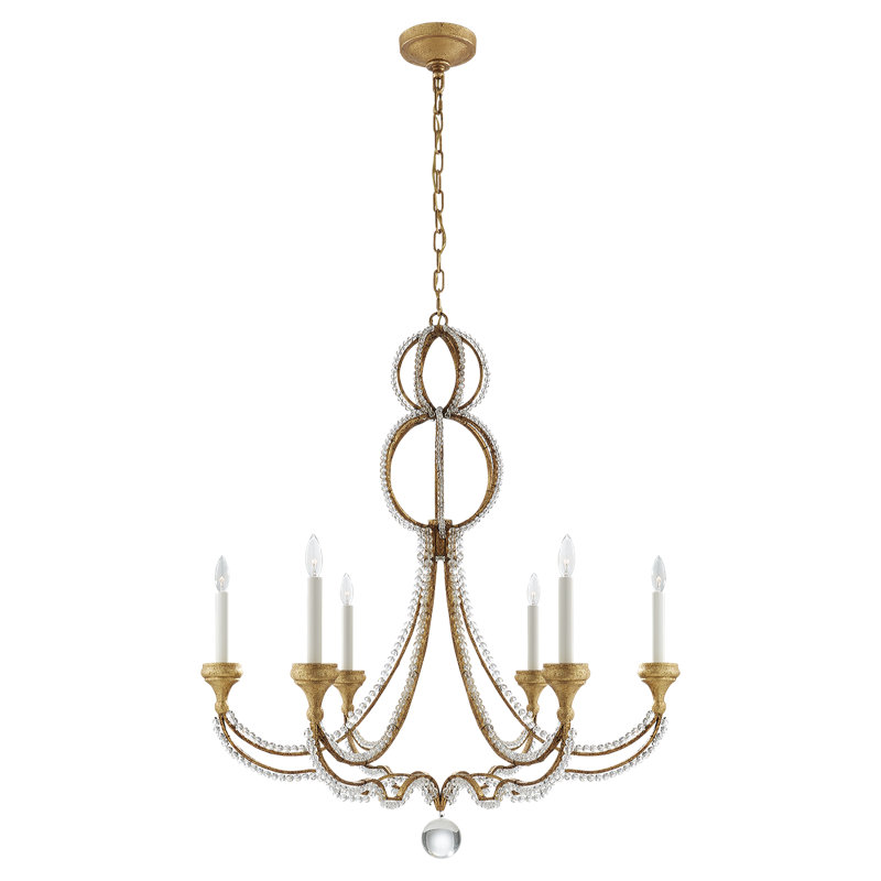 Milan 6 - Light Chandelier, Venetian Gold