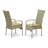 5 Piece Outdoor Patio Conversation Sets Includes a Rectangle Wicker Dining Table with Glass Top and 4 Balcony Backyard Armchair with Cushion, Natural Linen-215736033-159916764