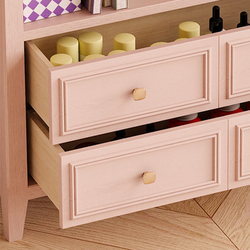 Bibliothèque American style rose, (5 tablettes) H 74,8 po x l 39,7 po x P 13,78 po