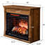 Electric Fireplace 28 Inch Media Hub - 11 Temperature Options, Overheat Protection, Replaceable Heater Insert, High Security Features Tv Centre With 5000 /H Heat, Double Device, Realistic Flame