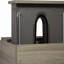 Meuble-lavabo flottant 24 po avec lavabo, armoire de rangement murale, tiroirs à fermeture en douceur, lavabo en résine, gris cendré
