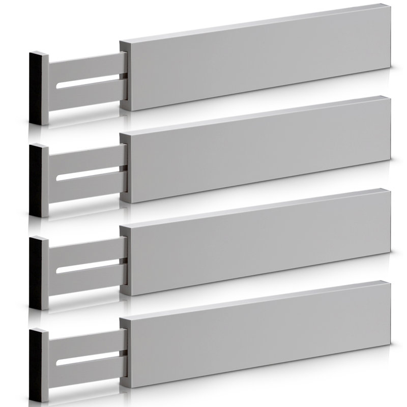  Adjustable Multi-Purpose Drawer Organizer, Gray