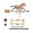 33'' H Metal Animals Weathervane-38811042