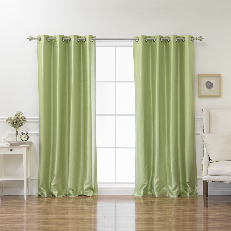 Julianni Blackout Curtain Pair, Sage, 52" W x  63" H