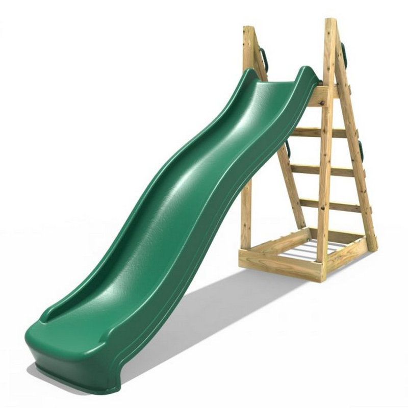 Rebo Indoor Wave Slide, Dark Green