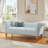 Everleigh 60.75'' Wide Vintage-Inspired Upholstered Bench With Rolled Arms And Tufting-118620865