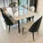 Rectangular marble dining table-166703858