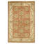 Hand Knotted Wool Oriental Area Rug in Rust And Ivory