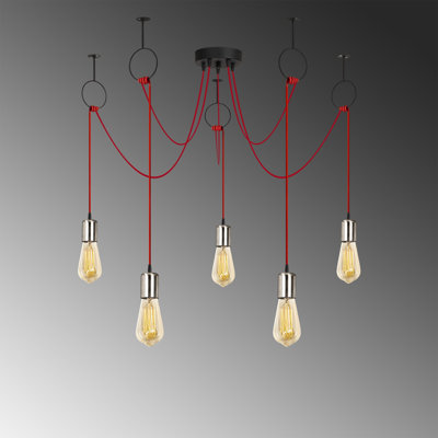 Aidrianna 5 - Light Cluster Bulb Pendant