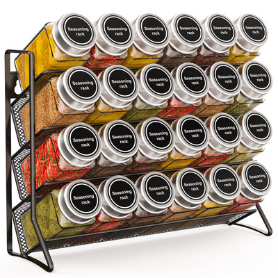 Freestanding and Wall Spice Rack