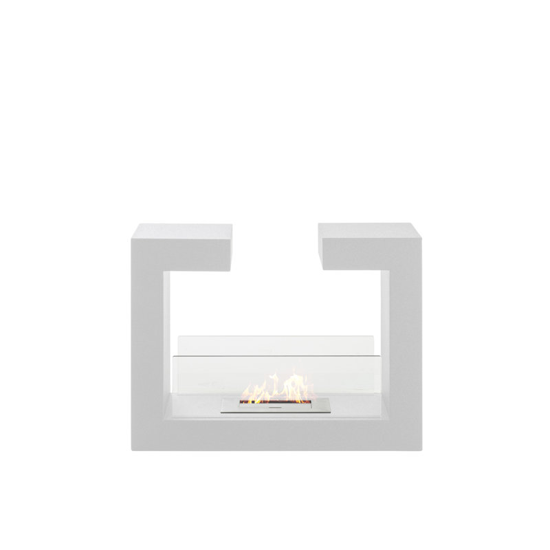 Palmieri Metro Lane 78cm W Bio-Ethanol Fireplace, White