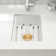 14''L X 18'' W Granite Composite Undermount Bar Sink with Sink Grid and Basket Strainer