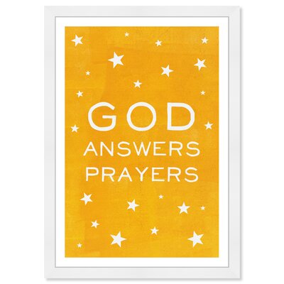 God Answers Prayers' - Picture Frame Graphic Art Print on Paper -  Gemma Violet, DCEF891DCE9D44CE9F8E4F43442666C7