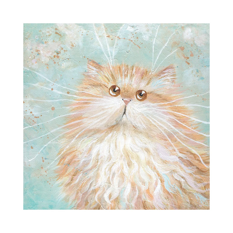 Cherub by Kim Haskins - Wrapped Canvas Painting, 45.72 cm H x 45.72 cm W x 1.91 cm D