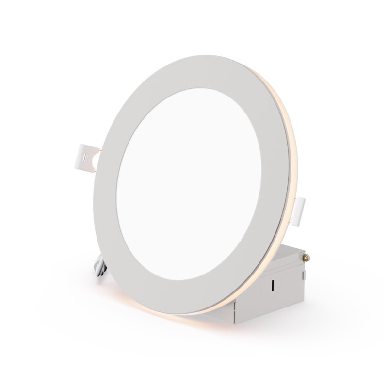 DEL 6 po encastrée mince avec veilleuse, 12 W, 5 CCT sélectionnable, intensité réglable Triac