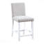 Ensemble de salle à manger 5 pièces à hauteur de comptoir: table carrée en bois et 4 chaises rembourrées, décoration en cristal-2135202210-2135201884