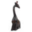African Hand Carved Wood Kneeling Giraffe Figurine
