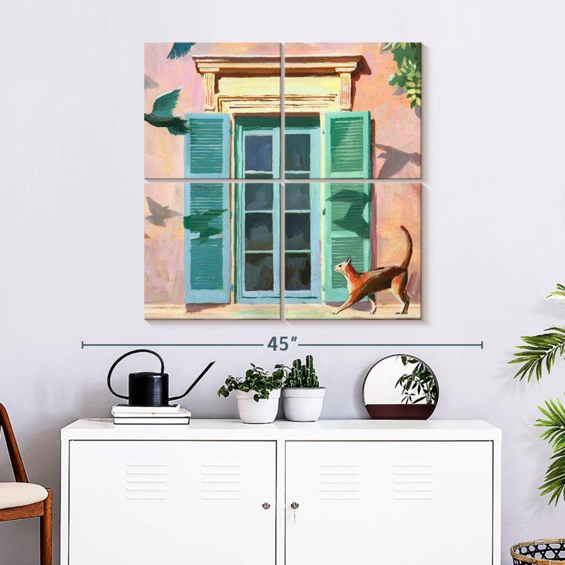 Lilie Birds And Shadows, 74" H x 74" W