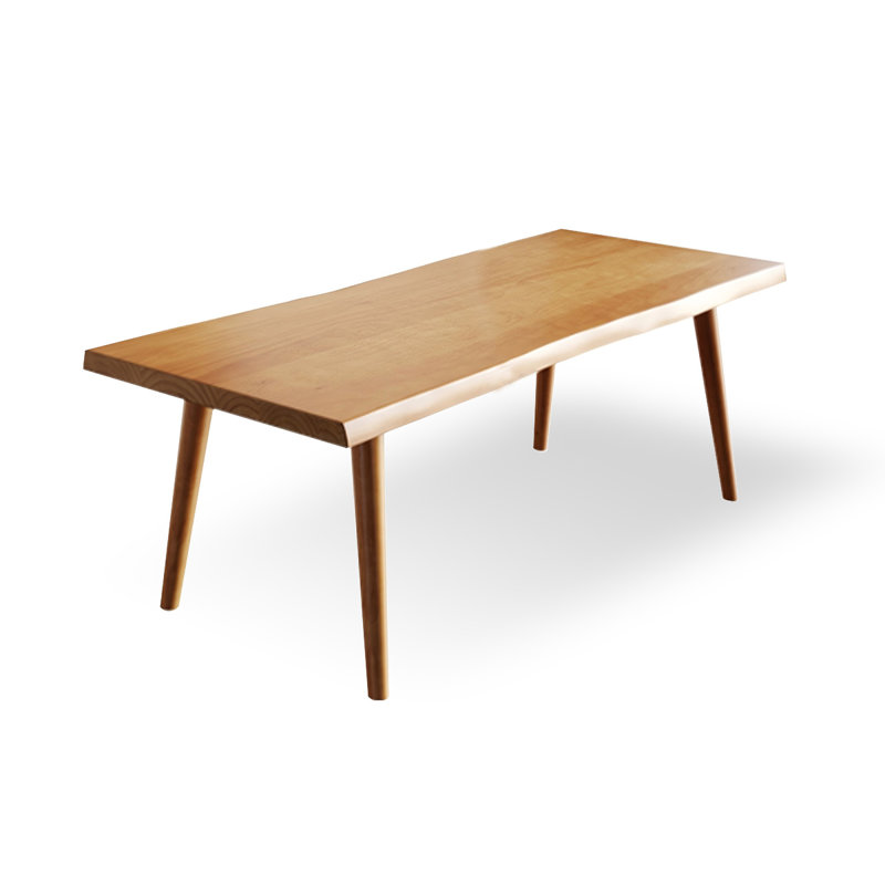 Brown Rectangular Solid Wood Dining Table, 29.53"H x 62.99"L x 31.5"W