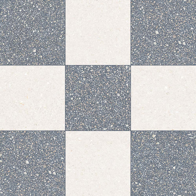 Lithos 12X12 damier Azul et Blanco, Azul / Blanco
