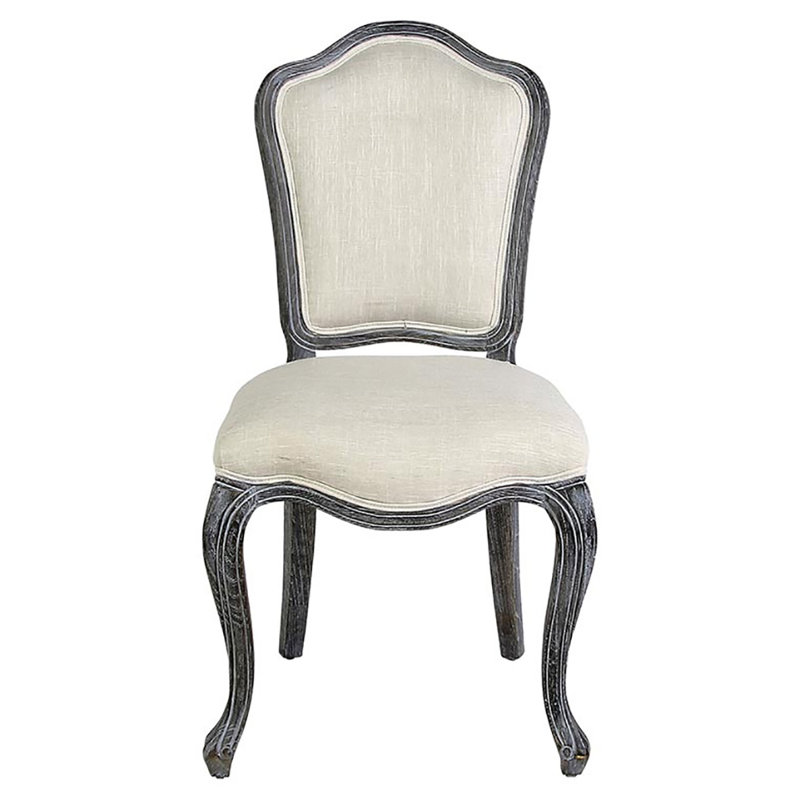 Chaise d'appoint en tissu Dijon ivoire