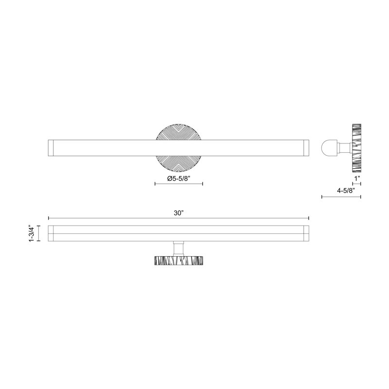 Kensington 1 - Light LED Bath Bar