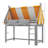 Twin Size Loft Bed With Canopy, Wood Loft Bed Frame With LED Lights & Front Display Bookshelf For Kids-1751595860-1751595863
