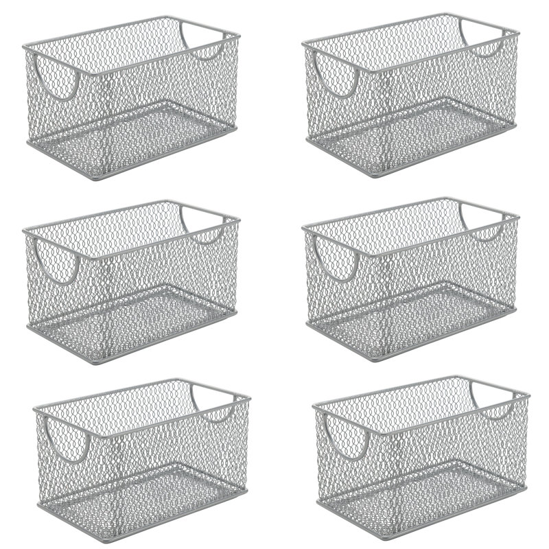 Rebrilliant Decorative Basket, 6, 4" H x 4" W x 7.75" D