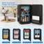 10L Mini Fridge with Glass Door, Portable Car Refrigerator with Cooler& Warmer, Countertop Mini Fridge with Handle-124758343