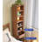 Modern Minimalist Cherry Wood Reversible Storage Full-Length Mirror