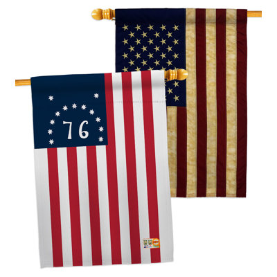 Drapeau de maison en polyester à 2 côtés Bennington 40 x 28 po