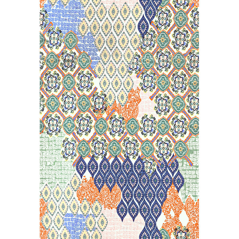 Luxurious Woven Carpet Rug, 2.6 x 4.0 ft | 100% Polyester, 0.4 in Pile Height | Antibacterial & Non-Slip PVC Dot Underside | Machine Washable, 3D Digital Printing | Perfect for Living Room & Bedroom Decor