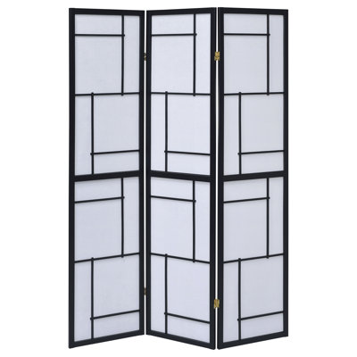 Samatha 3 Panel Room Divider by Ebern Designs